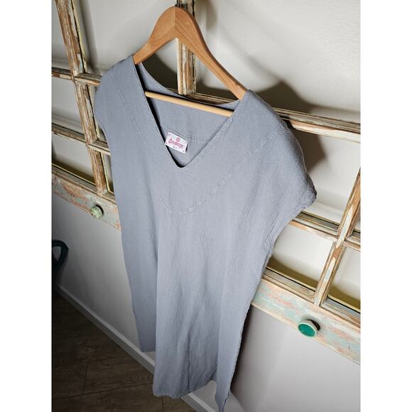 Cotton Ways Grey Sleeveless Dress ladies size 2 / Large/ Xlarge - Picture 2 of 10